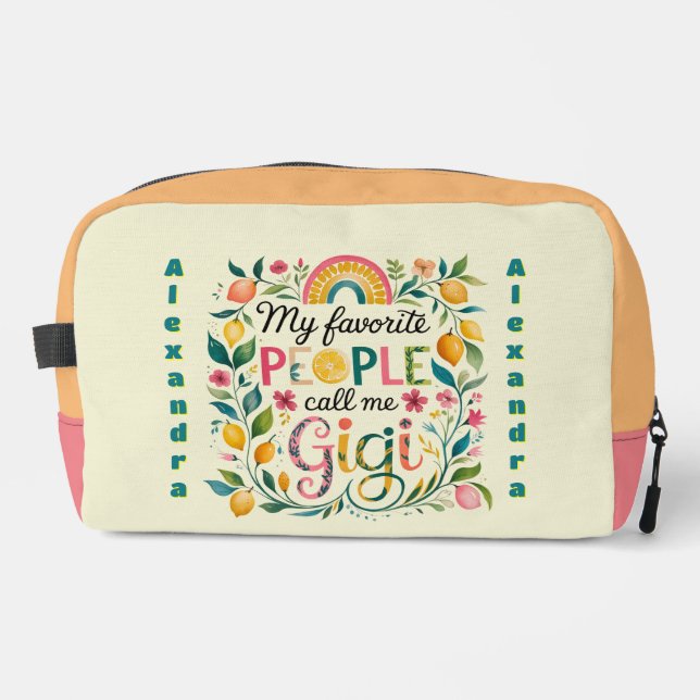 Trousse De Toilette ❤️ Cadeaux GIGI personnalisés Fête des mères Anniv (Recto)