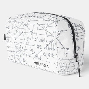 Trousse De Toilette Calculs mathématiques et formes Nom personnalisé