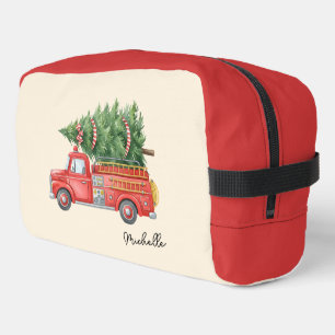 Trousse De Toilette Camion de pompiers de Noël personnalisé moderne