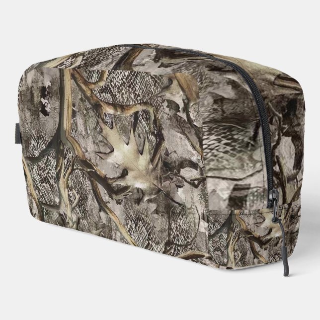 Trousse De Toilette Camo feuilles sèches pour chasseurs (Coin droit)