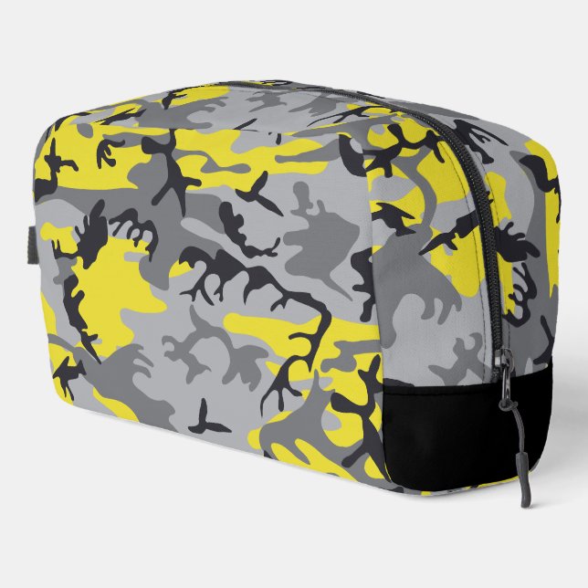 Trousse De Toilette Camouflage jaune et gris, Militaire, Armée (Coin droit)