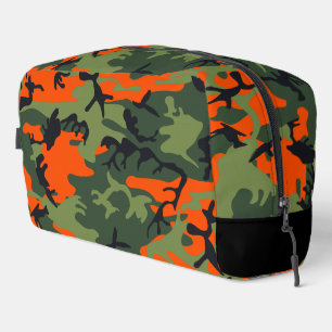 Trousse De Toilette Camouflage orange et vert, Militaire, Armée