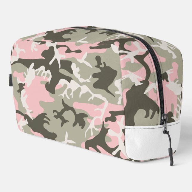 Trousse De Toilette Camouflage rose et vert, Militaire, Armée (Coin droit)