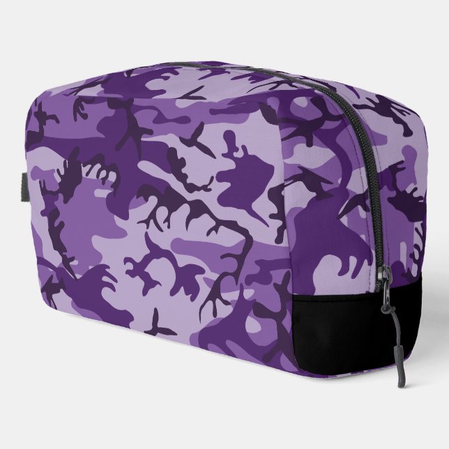 Trousse De Toilette Camouflage Violet, Militaire, Armée (Coin droit)