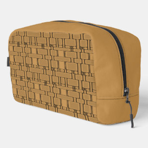 Trousse De Toilette Caramel neutre Motif rectangle
