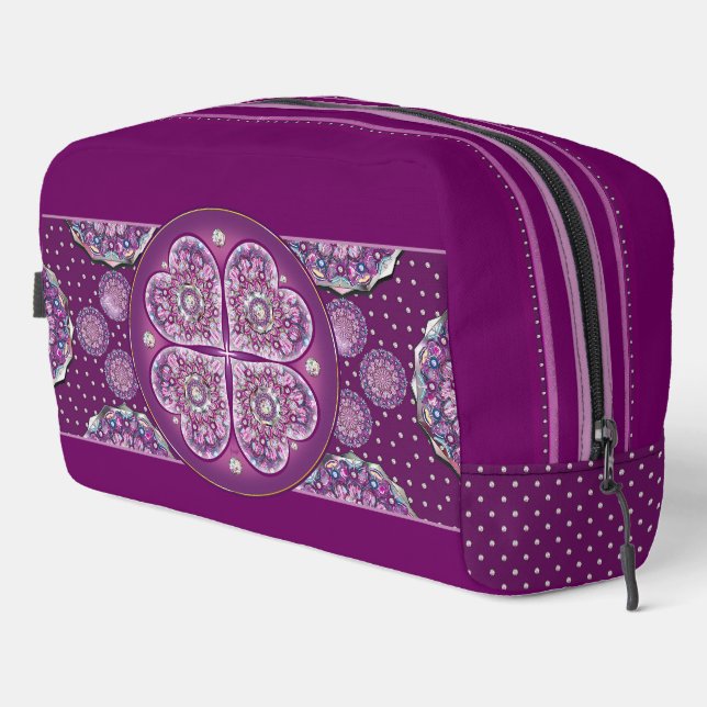 Trousse De Toilette Cardinal rouge Rosace (Coin droit)