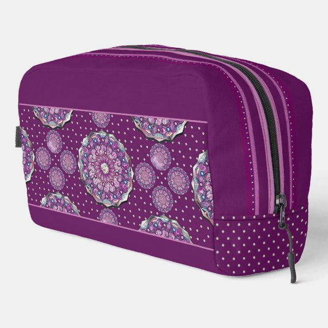 Trousse De Toilette Cardinal rouge Rosace (Coin droit)