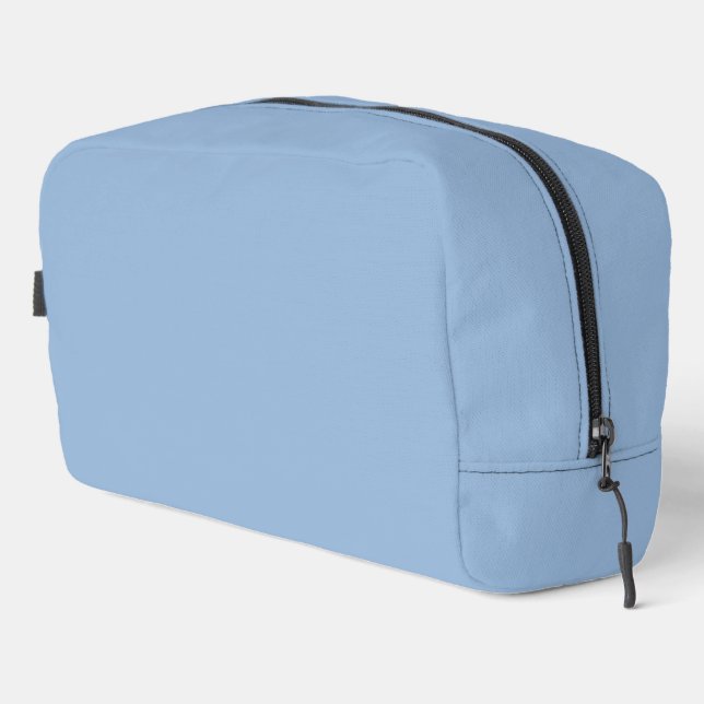 Trousse De Toilette Carolina bleu couleur solide (Coin droit)