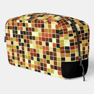Trousse De Toilette Carreaux de piscine, Carreaux de mosaïque Brown, M