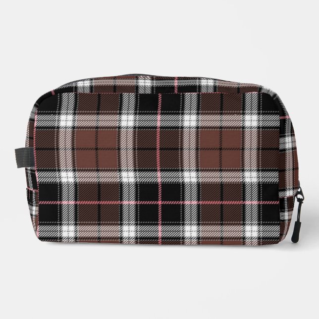 Trousse De Toilette Carreaux Marron (Recto)