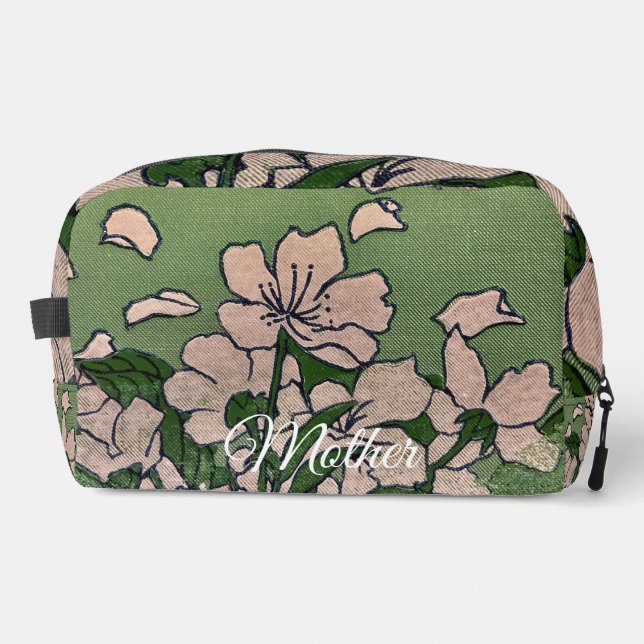 Trousse De Toilette Cascade de fleurs roses  (Recto)