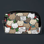 Trousse De Toilette Cats for Palestine – Kawaii Cats for Justice<br><div class="desc">Show your support with this powerful yet adorable Palestine-themed graphic design featuring a colony of kawaii cats holding Palestinian flags and signs like “Free Palestine” and “From the River to the Sea.” This unique political solidarity artwork blends cute cat art with a meaningful message of justice, human rights, and freedom....</div>