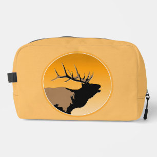 Trousse De Toilette Cerf élaphe mâle bugling au coucher du soleil, Ar