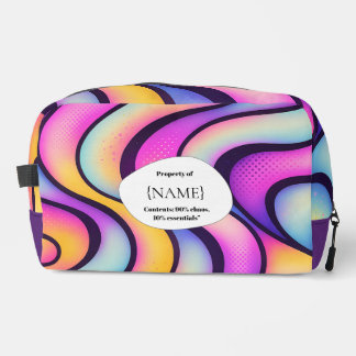Trousse De Toilette  Chaos & Essentials – Abstract Design Personalized