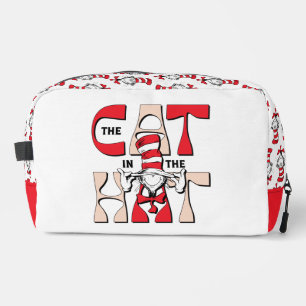 Trousse De Toilette Chat dans le Casquette   Le Chat Silly Dans Le Cas