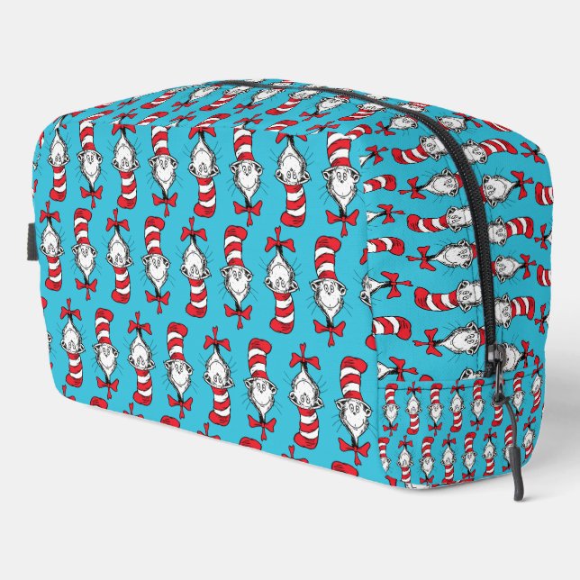 Trousse De Toilette Chat Dans Le Motif Casquette (Coin droit)