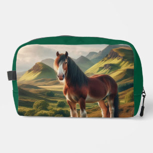 Trousse De Toilette cheval Clydesdale des Highlands d'Écosse