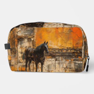 Trousse De Toilette Cheval Majestic au coucher du soleil Abstrait