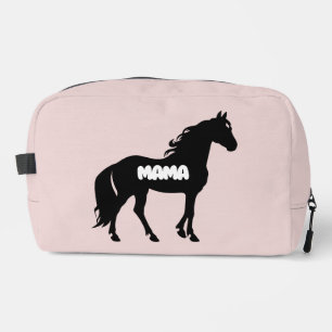 Trousse De Toilette Cheval Mini minimaliste de la fête des mères rose