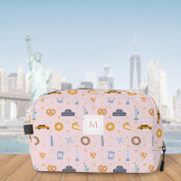 Chic rose pastel New York Motif Monogram