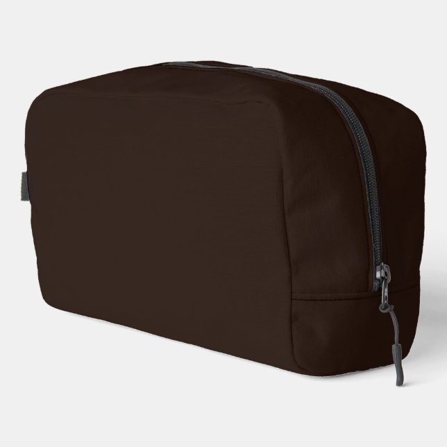 Trousse De Toilette Chocolat noir, brun foncé solide (Coin droit)