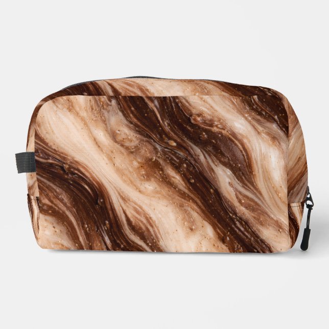 Trousse De Toilette Chocolate Milkshake Marble Texture (Recto)