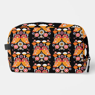 Trousse De Toilette Chouette d'art populaire