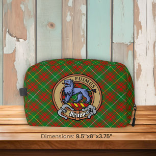 Trousse De Toilette Cimier du clan Bruce sur tartan de chasse