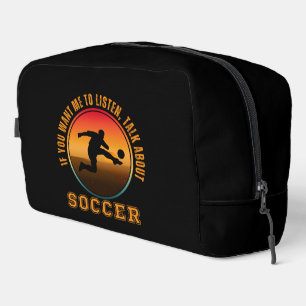 Trousse De Toilette Citation de football drôle silhouette vintage de j