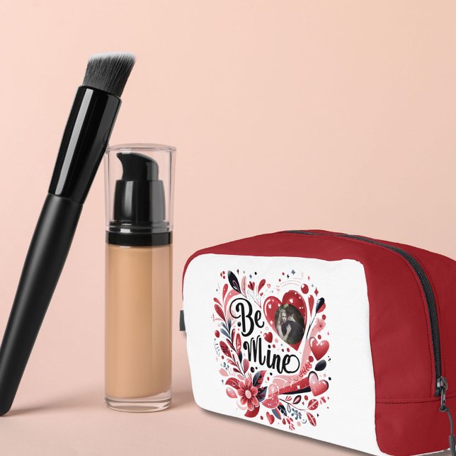 Trousse De Toilette Citation romantique "Soyez à moi" Coeur rouge fonc (Créateur téléchargé)