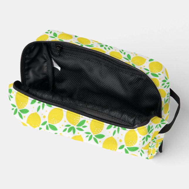 Trousse De Toilette Citrons Jaune Citron (Ouvrir)