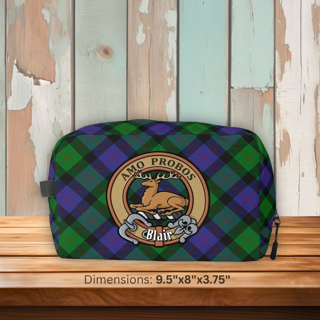 Trousse De Toilette Clan Blair Crest sur Tartan (Créateur téléchargé)