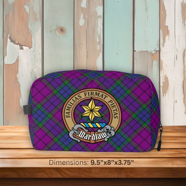 Trousse De Toilette Clan Wardlaw Crest sur Tartan (Créateur téléchargé)