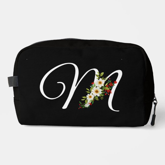 Trousse De Toilette Classic monogram  initial red flower mother gift (Recto)