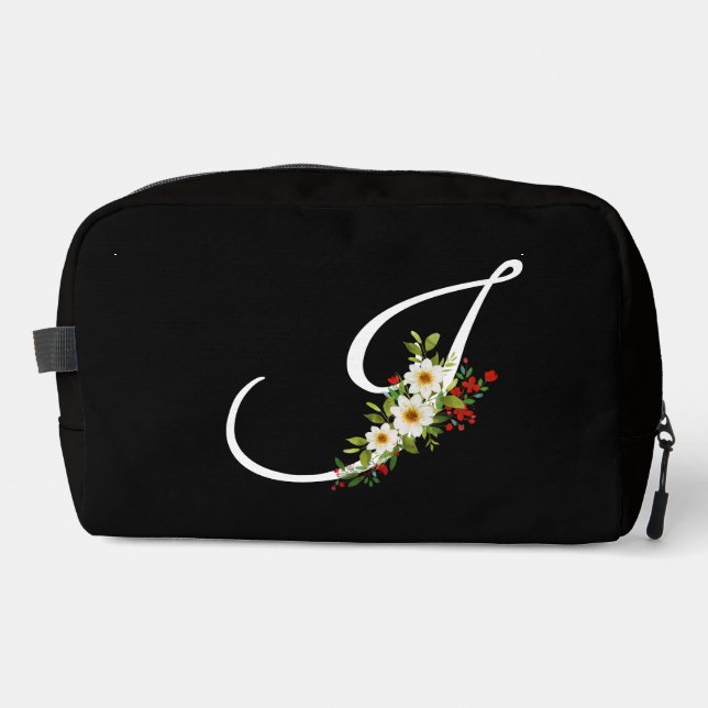 Trousse De Toilette Classic monogram  initial red flower mother gift (Recto)