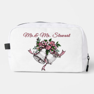 Trousse De Toilette Cloches de mariage roses Personnaliser