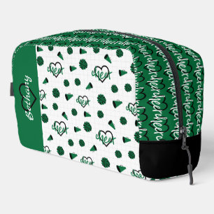 Trousse De Toilette Coeurs verts, Pom Poms, Motif mégaphone