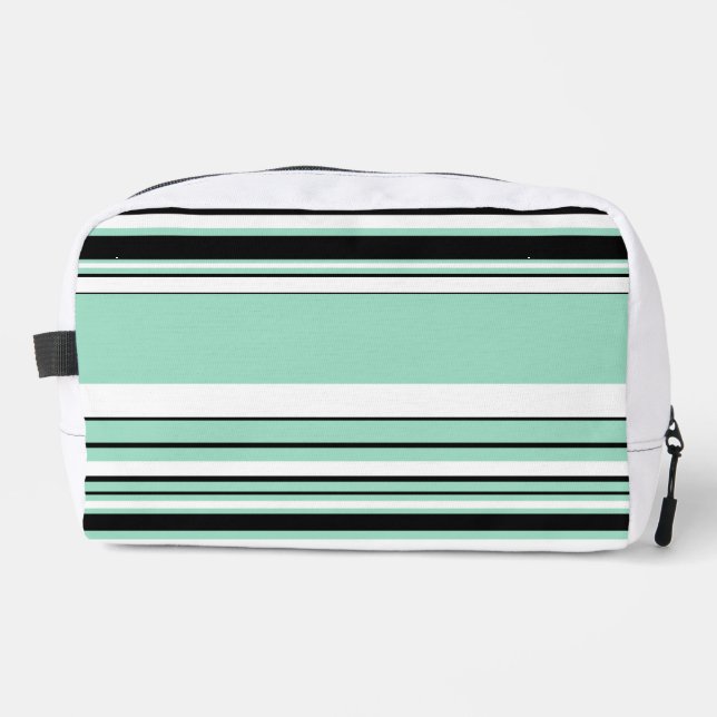 Trousse De Toilette Complex Stripes - Vert (Menthe) (Recto)