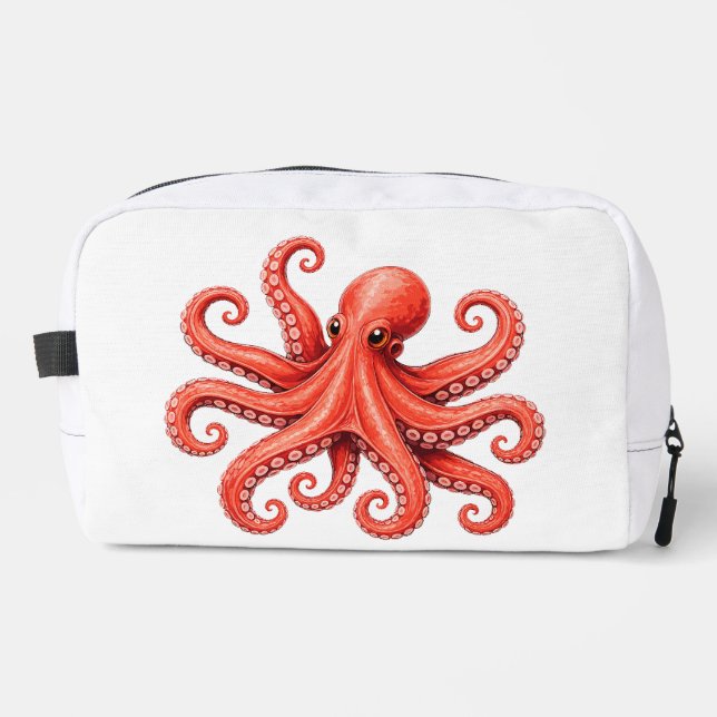 Trousse De Toilette Conception d'animal de mer de poulpe d'océan (Recto)