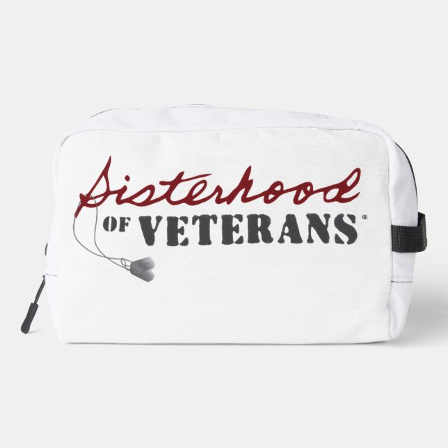 Trousse De Toilette Conception de fierté militaire des sœurs de vétéra (Verso)