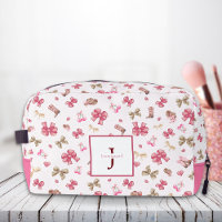 Coquette fille rose Motif Monogramme Nom