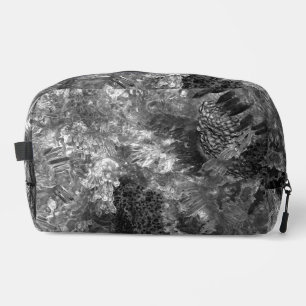 Trousse De Toilette Couches de cristaux gris
