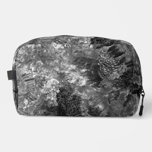 Trousse De Toilette Couches de cristaux gris (Recto)