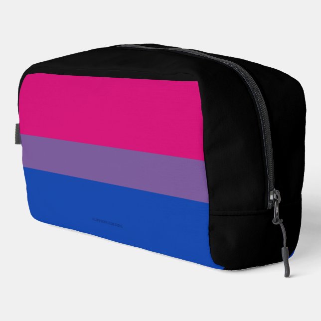 Trousse De Toilette Couleurs du drapeau de fierté bisexuelle de Slippe (Coin droit)