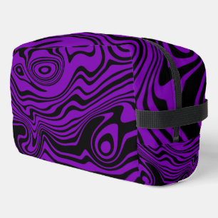 Trousse De Toilette Couleurs personnalisées des vagues violettes et no
