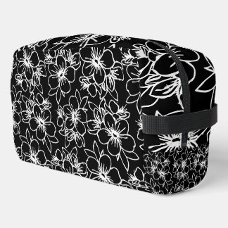 Trousse De Toilette Créez Vos Propres Fleurs Noires Simples Personnali