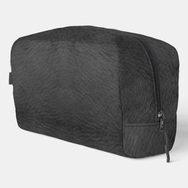 Trousse De Toilette Cuir noir Faux (Coin droit)
