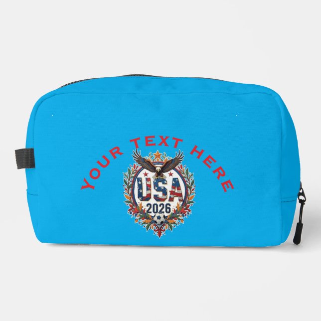Trousse De Toilette Custom USA National Soccer Team Bald Eagle Logo (Recto)
