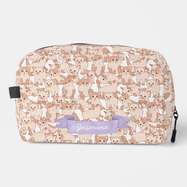 Trousse De Toilette Cute chat Kitten Motif (Recto)