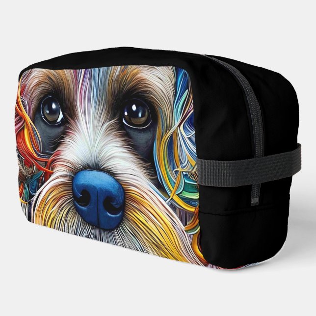 Trousse De Toilette Cute Pop Art Terrier (Coin gauche)